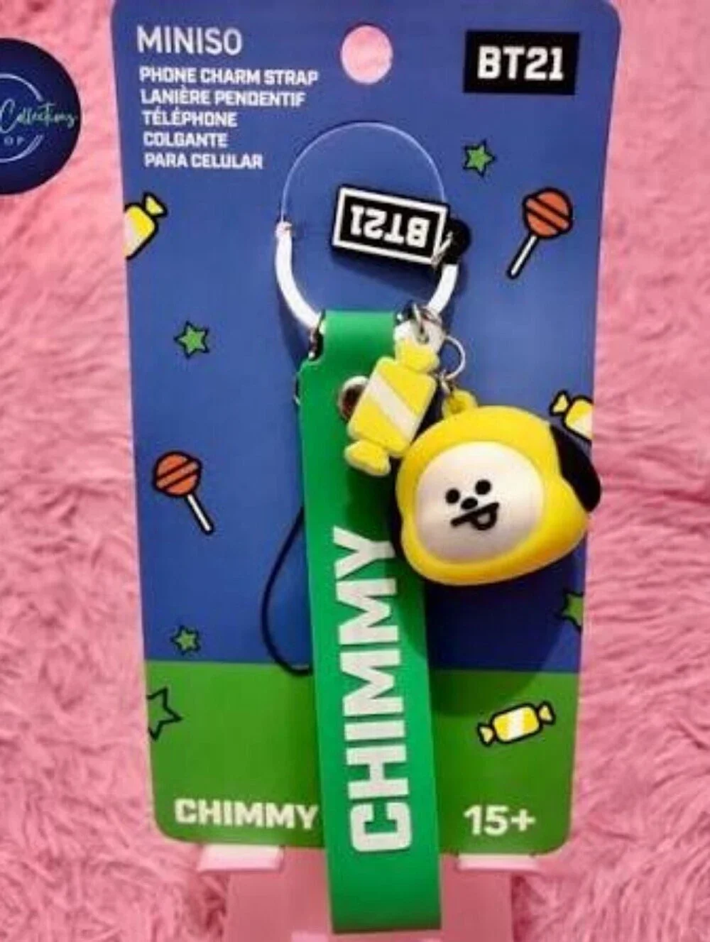 MINISO BT21 CHIMMY Keychain Strap - Green & Yellow BTS Jimin